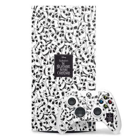 Disney The Nightmare Before Christmas Jack Skellington Pattern Xbox Series X Skins